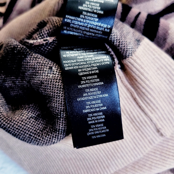 Ted Baker Tiger Striped Turtleneck Sweater - Picture 6 of 12